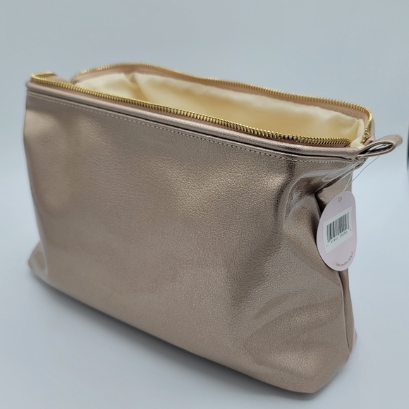 Rose Gold Large Cosmetic Case Beauty Boutique NEW #673 - Picture 3 of 16